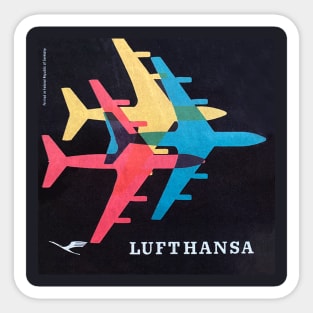 Vintage Lufthansa Luggage Sticker Sticker